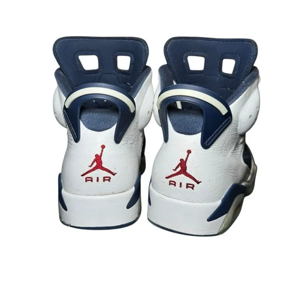 Jordan 6 Retro Olympic 2024 White Varsity Red Navy CT8529-164 Mens 9.5